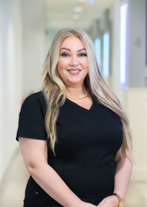 Smiling woman from our staff